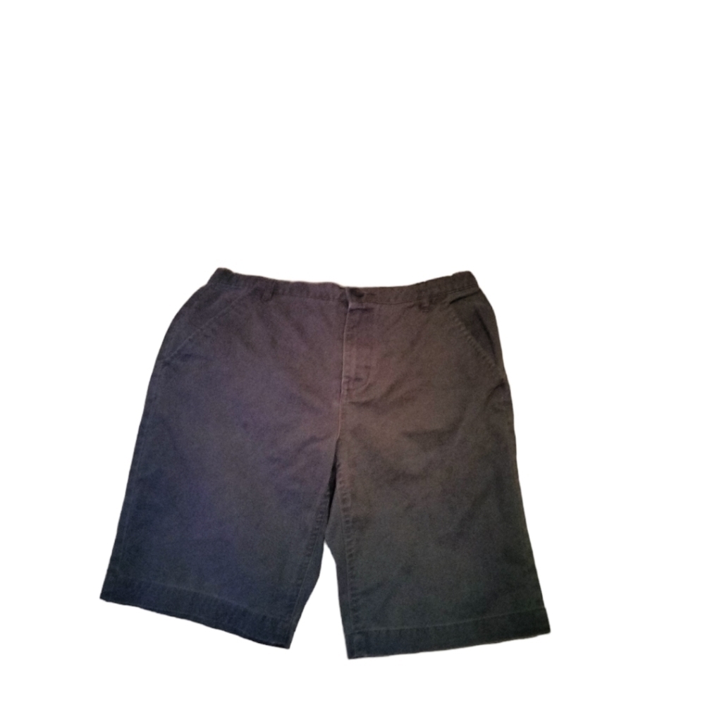 old navy boys 12 husky shorts flat-front navy blue 100% cotton school uniform